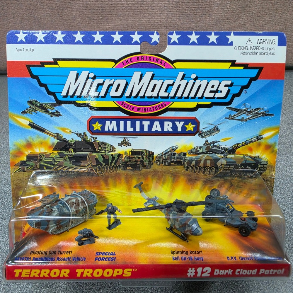 Galoob Micro Machines Military Terror Troops #12 Dark Cloud Patrol New NIP 1998